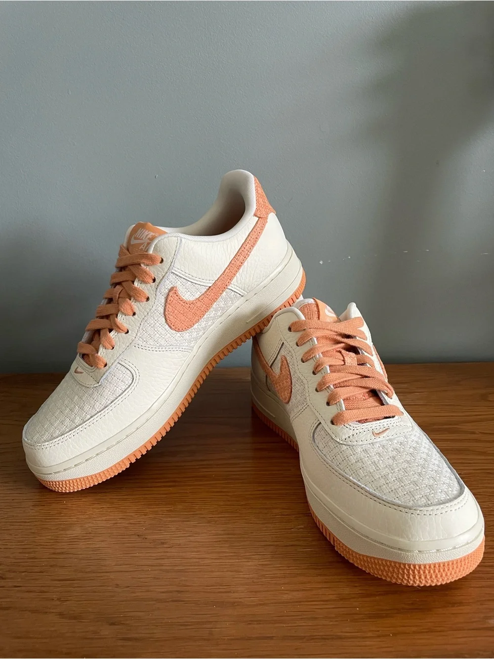 Nike Air Force Jute Weave Coconut Milk Copper Moon IB7944-113 Womens 8.5 NEW